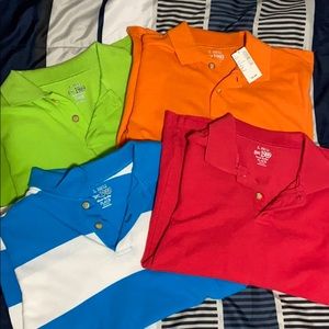 Set of 4 boys short sleeve polos